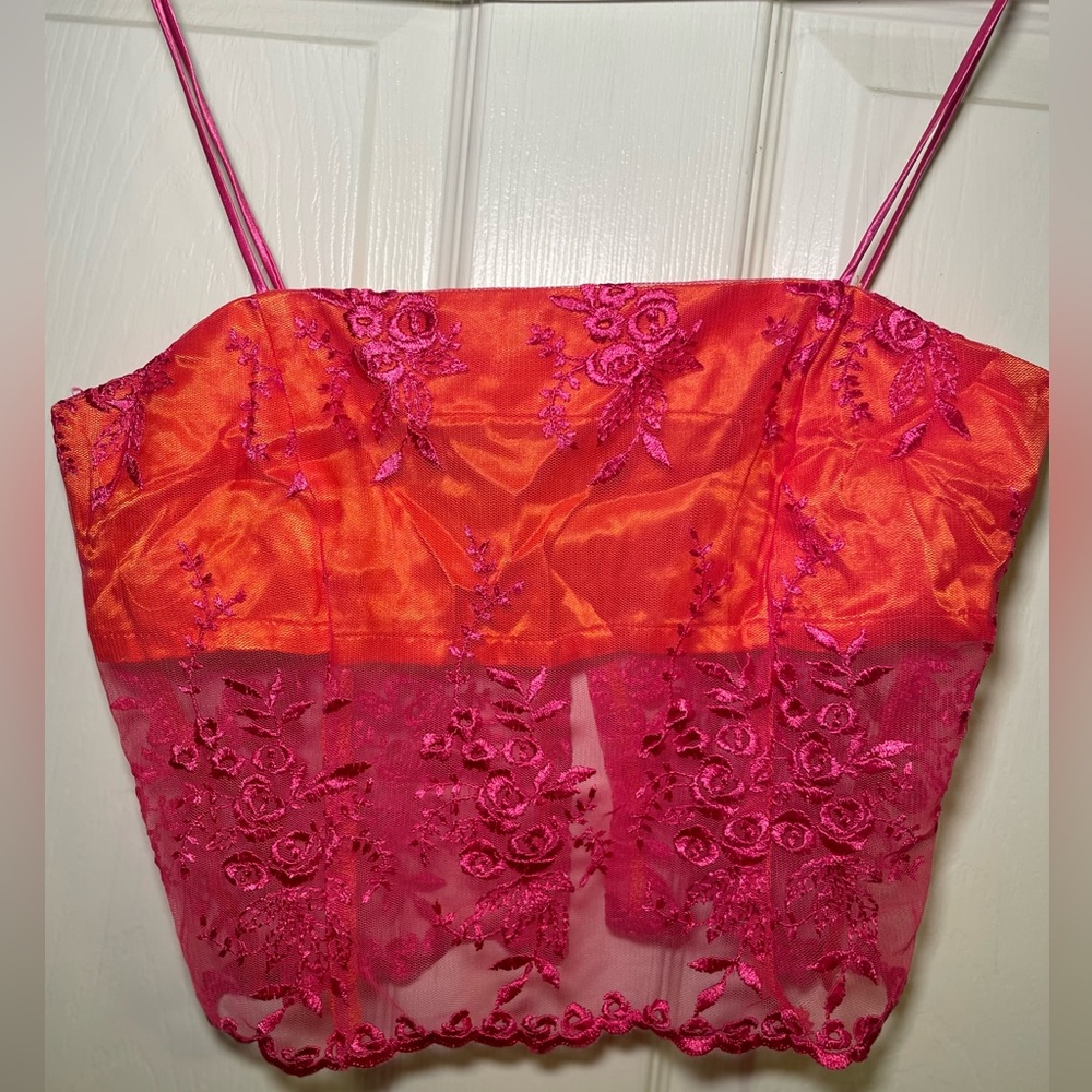 🩷🧡 Vintage lace top 🧡🩷